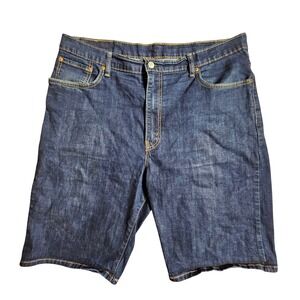 Levi's 569 Loose Straight Denim Shorts Jorts 40 Dark Wash Grunge Skater Y2K